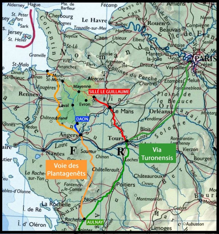 Liaisons vers le Chemin de SaintJacques Compostelle 53 & Autres Chemins